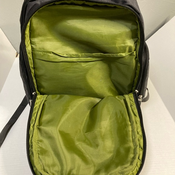 Eddie Bauer Black/Gray w Green Backpack Versatile and Durable - Picture 10 of 10